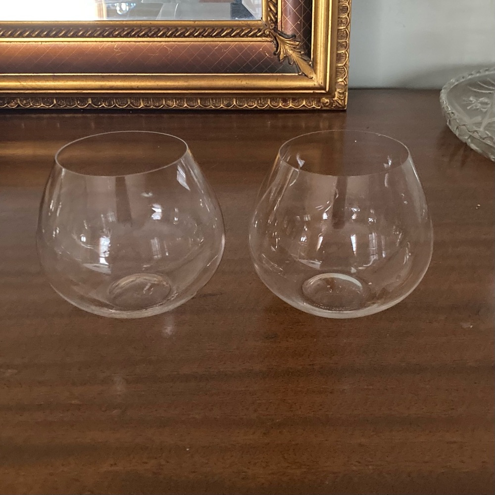 2 VintageTiffany & Co. Elsa Peretti brandy snifters.